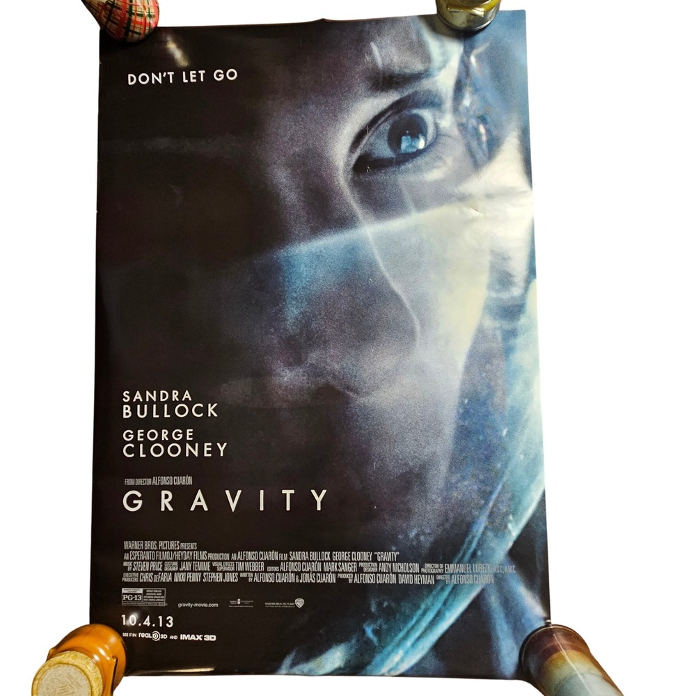 Gravity 2013 Promo Movie Poster 27x40 Sandra Bullock George Clooney Warner Bros